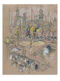 Coney Island Giclee Print by Joseph Pennell
