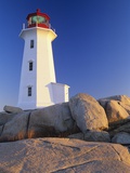 Peggy's Cove Lighthouse, Peggy's Cove, Nova Scotia, Canada Photographic Print by Miles Ertman