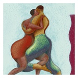 African Couple Dancing Giclee Print African Couple Dancing Giclee Print