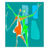 Two People Dancing Giclee Print
