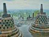Borobudur on Java Photographic Print by Bob Krist