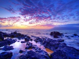 Sunset over beach at Wailea on Maui Photographie par Ron Dahlquist
