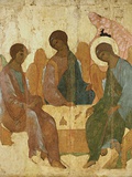 Holy Trinity Fotografisk tryk af Andrei Rublev Holy Trinity Fotografisk tryk af Andrei Rublev