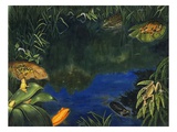 Painting of rare tropic frog species. Giclee Print by National Geographic Society 