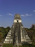 Temple I or Temple of the Giant Jaguar at Tikal Lámina fotográfica por Danny Lehman