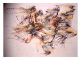 Coureurs Reproduction procédé giclée