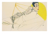 Reclining Boy (Erich Lederer) reproduction procédé giclée par Egon Schiele
