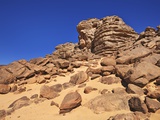 Eroded landscape in Tassili du Hoggar Photographic Print by Frank Krahmer