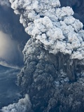 Eyjafjallajokull volcano erupting in Iceland Photographic Print by Paul Souders
