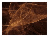 Abstract gold illustration. Giclee Print