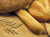 Bread and Wheat, Winnipeg, Manitoba, Canada Fotografisk tryk af Mike Grandmaison