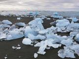 Stranded drift ice at Jokulsarlon Photographic Print by Frank Krahmer