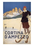 Cortina d'Ampezzo poster Giclee Print