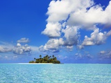 Idyllic atoll in the Maldives Photographic Print by Frank Krahmer