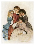 Meg, Jo, Beth and Amy Giclée-Druck von Jessie Willcox Smith