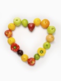 Fruits and Vegetables of a Heart Shape Photographie