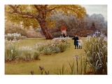 A Walk in the Garden reproduction procédé giclée par Frederick Hamilton Jackson