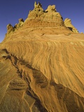 Layers of colorful sandstone at Coyote Buttes Photographic Print by John Eastcott & Yva Momatiuk