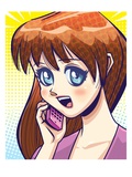 Girl Talk Giclée-tryk af Harry Briggs Girl Talk Giclée-tryk af Harry Briggs