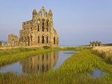 Ruins of Whitby Abbey in North Yorkshire Photographic Print by Paul Thompson