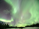 Aurora Borealis or Northern Lights, Yukon. Fotografie-Druck von Robert Postma
