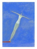 Diver on Springboard Giclee-trykk av Marie Bertrand