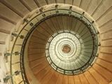 Spiral Staircase at Eckmuhl Lighthouse in Brittany Fotografie-Druck von Owen Franken