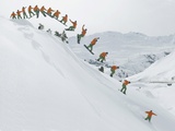 Snowboarder Photographie par Franz Faltermaier