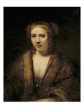 Portrait of Hendrikje Stoffels Impressão giclée por Rembrandt van Rijn