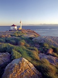 Trial Island Lighthouse with the Strait of Juan De Fuca in Background, Victoria, British Columbia,  Photographic Print by Chris Jaksa