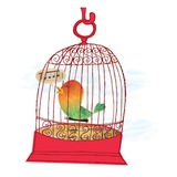 A Caged Bird Singing Giclee Print A Caged Bird Singing Giclee Print
