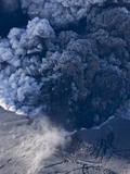 Eyjafjallajokull volcano erupting in Iceland Photographic Print by Paul Souders