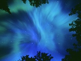 Mike Grandmaison - Northern Lights Or Aurora Borealis, Tilton Lake, Sudbury, Ontario, Canada. - Fotografik Baskı Mike Grandmaison - Northern Lights Or Aurora Borealis, Tilton Lake, Sudbury, Ontario, Canada. - Fotografik Baskı
