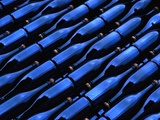 Champagne Bottles Waiting for Labels at Argyle Winery Photographic Print by Charles O'Rear