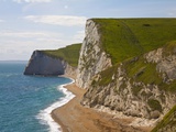 Cliffs above Lulworth Cove on Dorset's Jurassic Coast Photographic Print by Paul Thompson