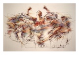 Sports Figures Giclee Print