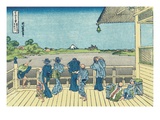 Sazai Hall of the Five-Hundred-Rakan Temple Giclee Print by Katsushika Hokusai