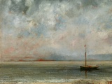 Clouds over Lake Geneva Photographic Print by Gustave Courbet