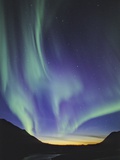 Northern Lights (aurora Borealis), British Columbia, Canada. Photographic Print by John E Marriott