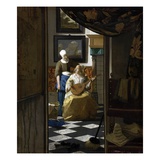 La lettre d'amour Reproduction procédé giclée par Jan Vermeer