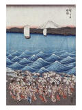 Opening Celebration of Benzaiten Shrine at Enoshima Photographie par Ando Hiroshige