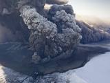 Eyjafjallajokull volcano erupting in Iceland Photographic Print by Paul Souders