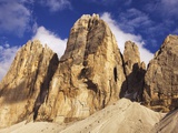 Tre Cime di Lavaredo in the Sexten Dolomites in Italy Photographic Print by Frank Krahmer