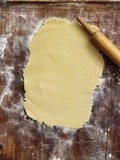 Sugar cookie dough and rolling pin Photographie par Lucas Allen