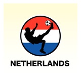 Netherlands Soccer Lámina giclée