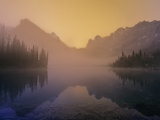 Lake O'Hara at Dawn, Yoho National Park, British Columbia, Canada. Photographic Print by John E Marriott