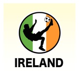 Ireland Soccer Lámina giclée