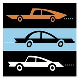 Three Cars Giclee Print by Kirsten Ulve