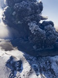 Eyjafjallajokull volcano erupting in Iceland Photographic Print by Paul Souders