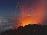Guatemala, Fuego volcano Lámina fotográfica por Martin Rietze